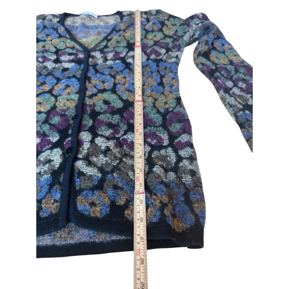 Rebecca Taylor Multicolor V-Neck Button Cardigan - Multicolor - Picture 6 of 13